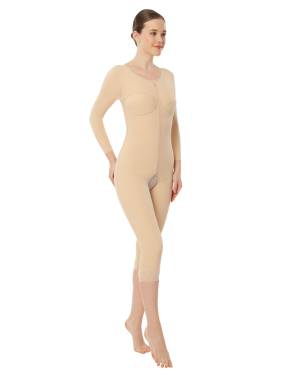 VARİTEKS 224 Fermuarlı Ful Body Kollu Liposuction Korse TEN M(2) 2